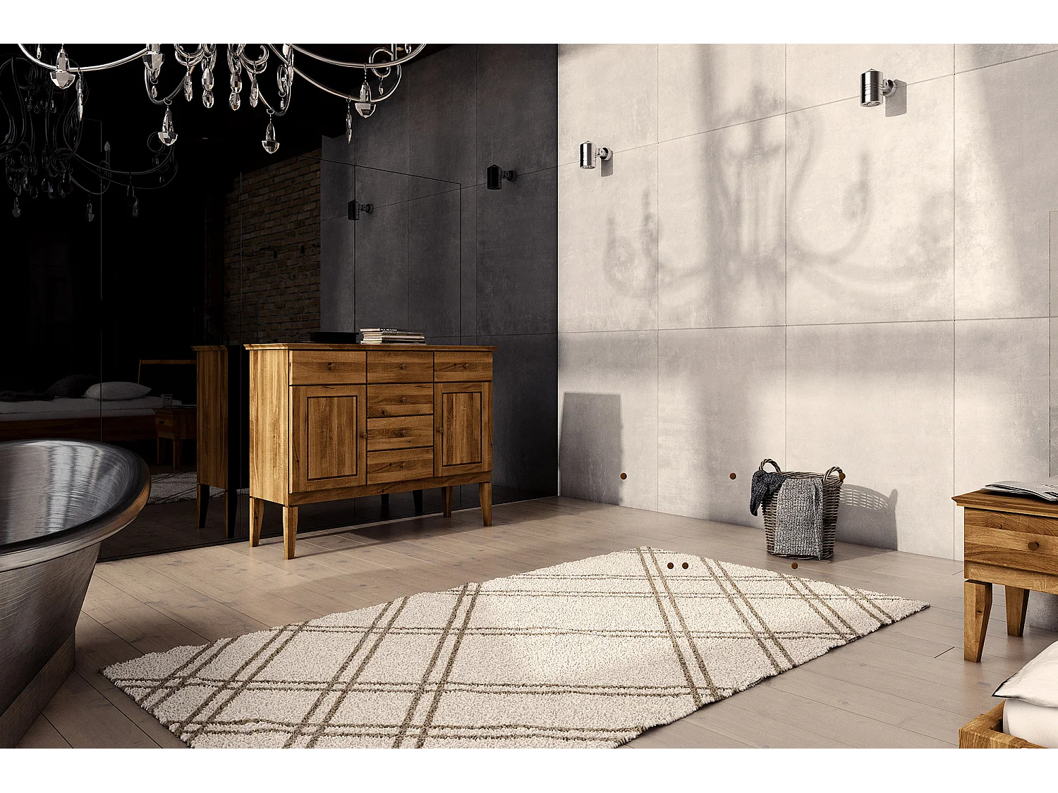 ODYS - Commode en chêne sauvage huilé naturel