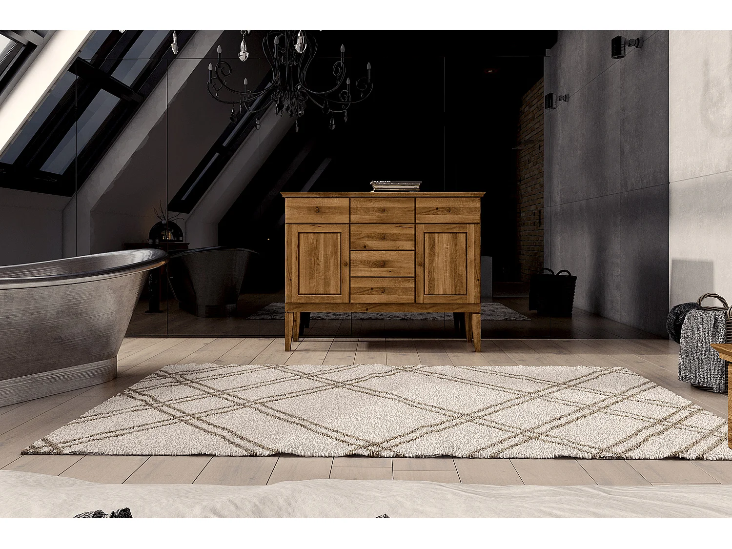 ODYS - Commode en chêne sauvage huilé naturel