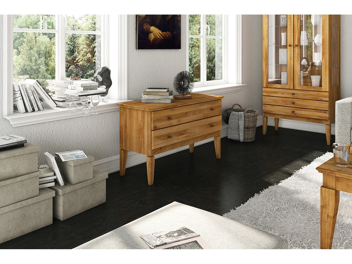 ODYS - Kommode aus Wildeiche naturgeölt