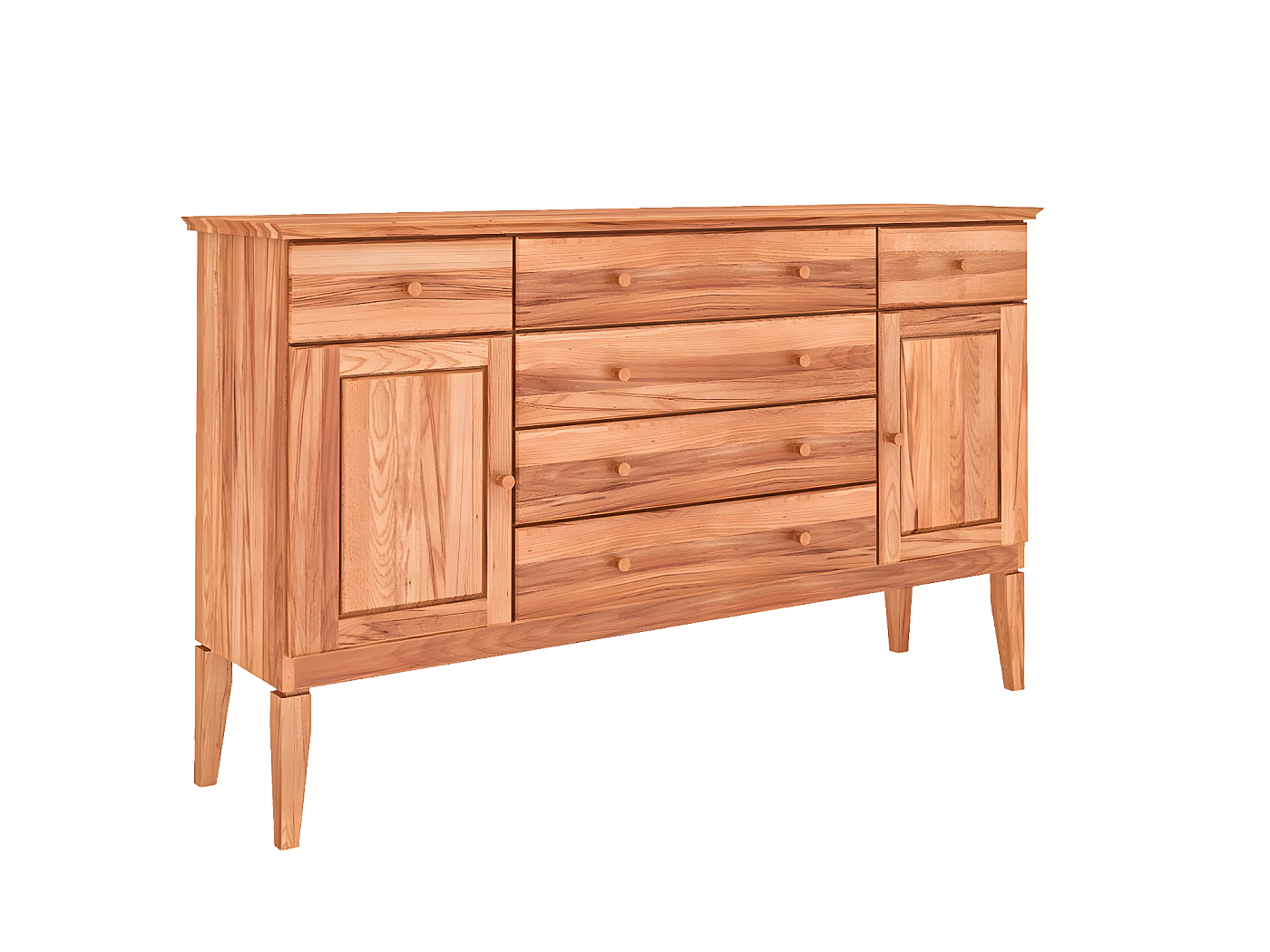 Commode à langer 3 tiroirs - Boutons coeur rose - La Poste