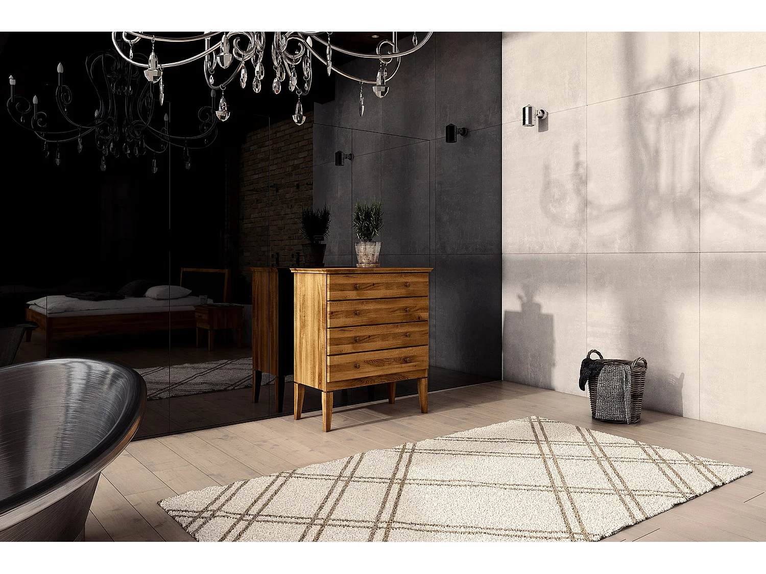 ODYS - Kommode aus Wildeiche naturgeölt