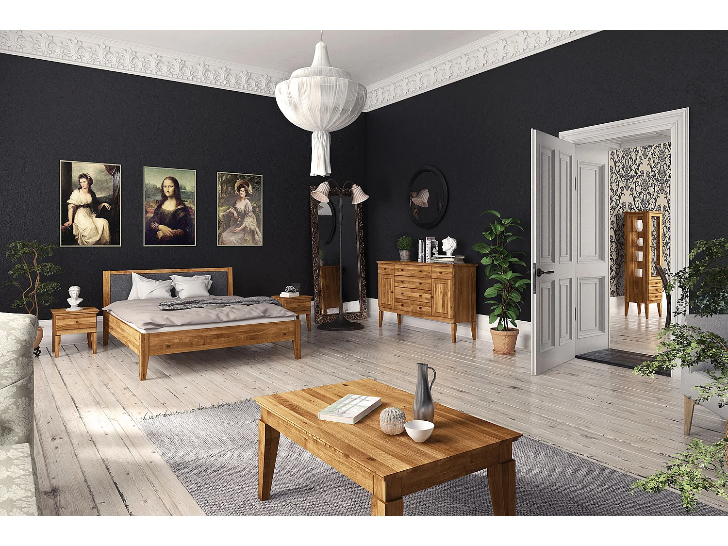 ODYS - Table basse en chêne sauvage huilé naturel