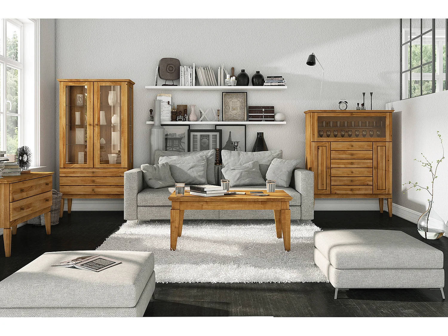 ODYS - Couchtisch  aus Wildeiche naturgeölt