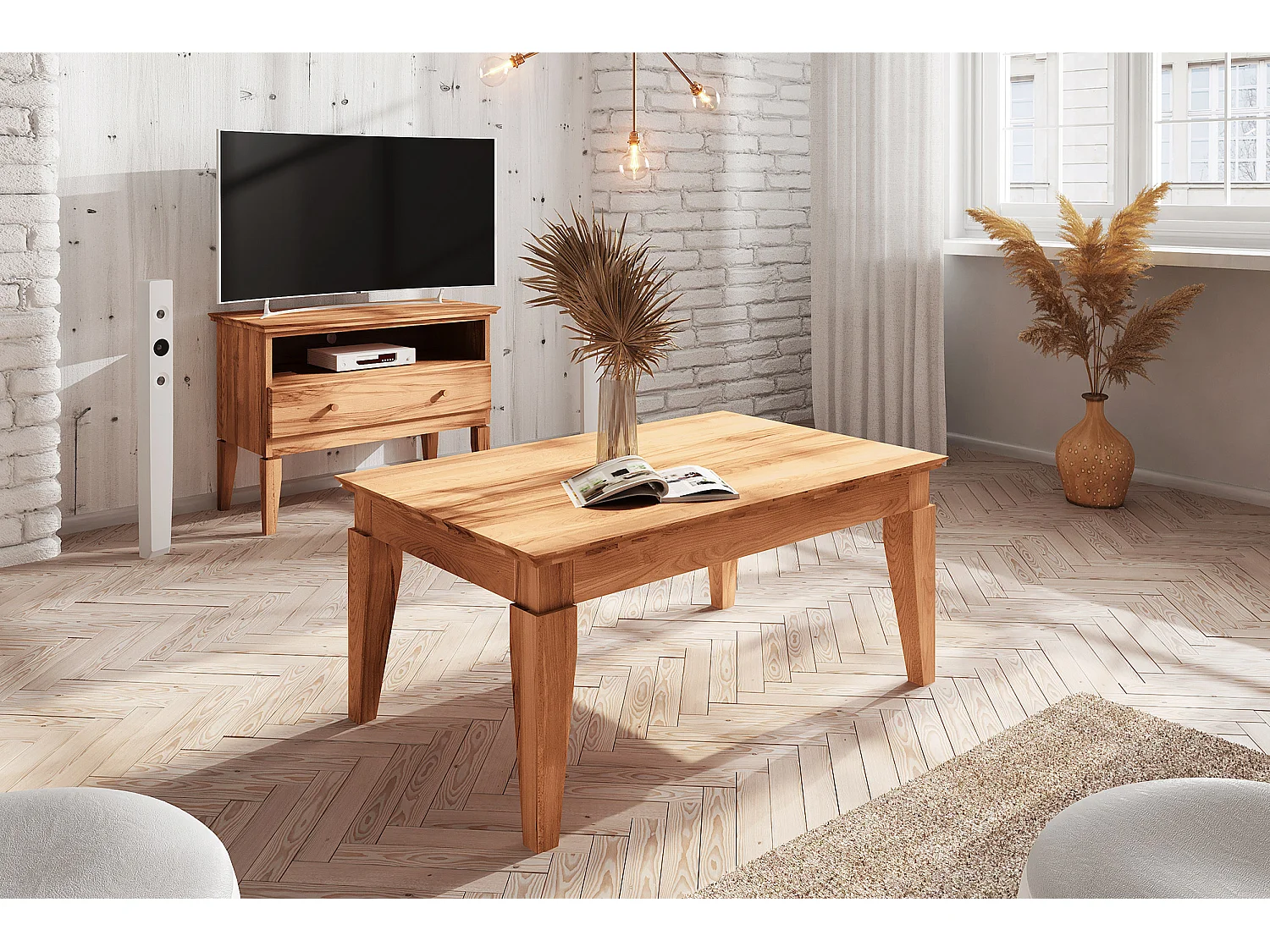 ODYS - Couchtisch  aus Kernbuche naturgeölt