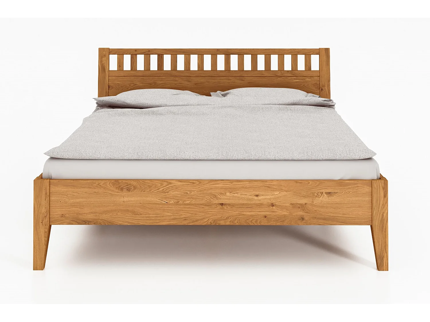 ODYS 5 - Bett 100x200 cm  aus Wildeiche naturgeölt