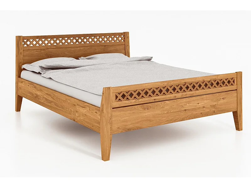 ODYS 4 - Bett 160x200 cm  aus Wildeiche naturgeölt