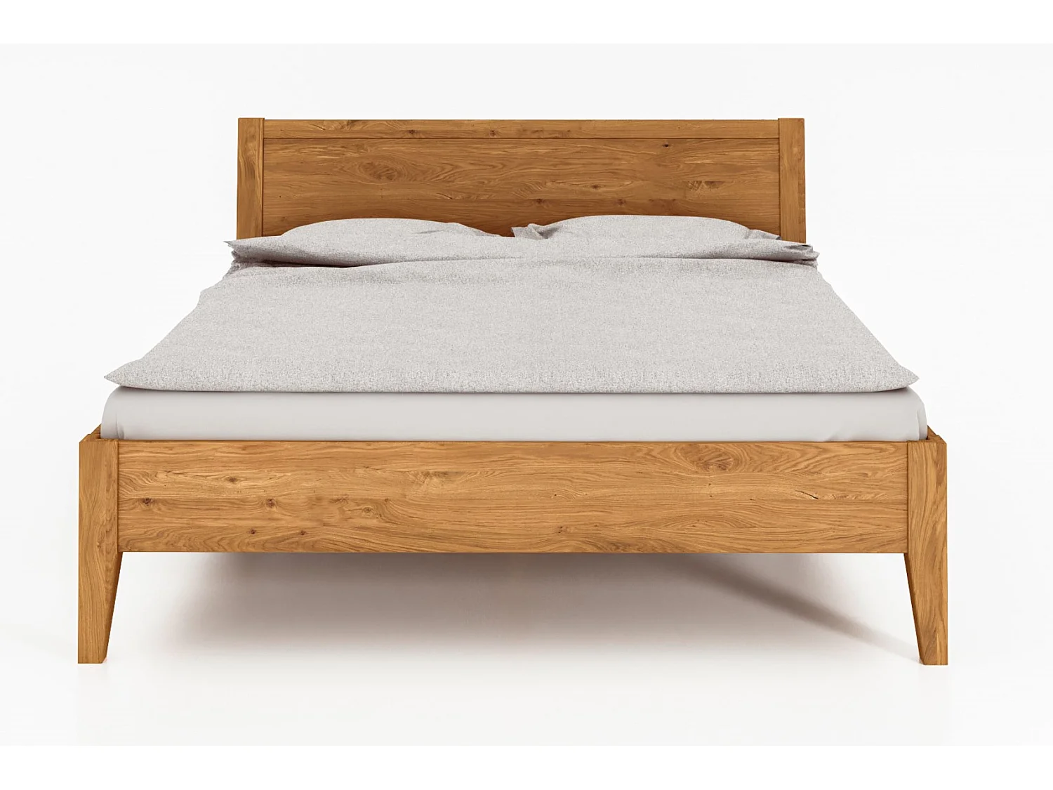 ELIAS 7 - Letto in legno massello 180 x 200 cm in rovere selvatico oliato
