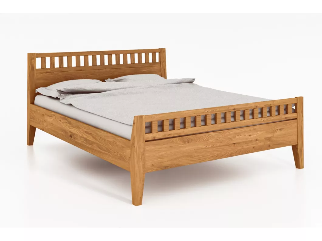 Kauf Unique ODYS 6 - Bett 200x200 cm aus Wildeiche naturgeölt