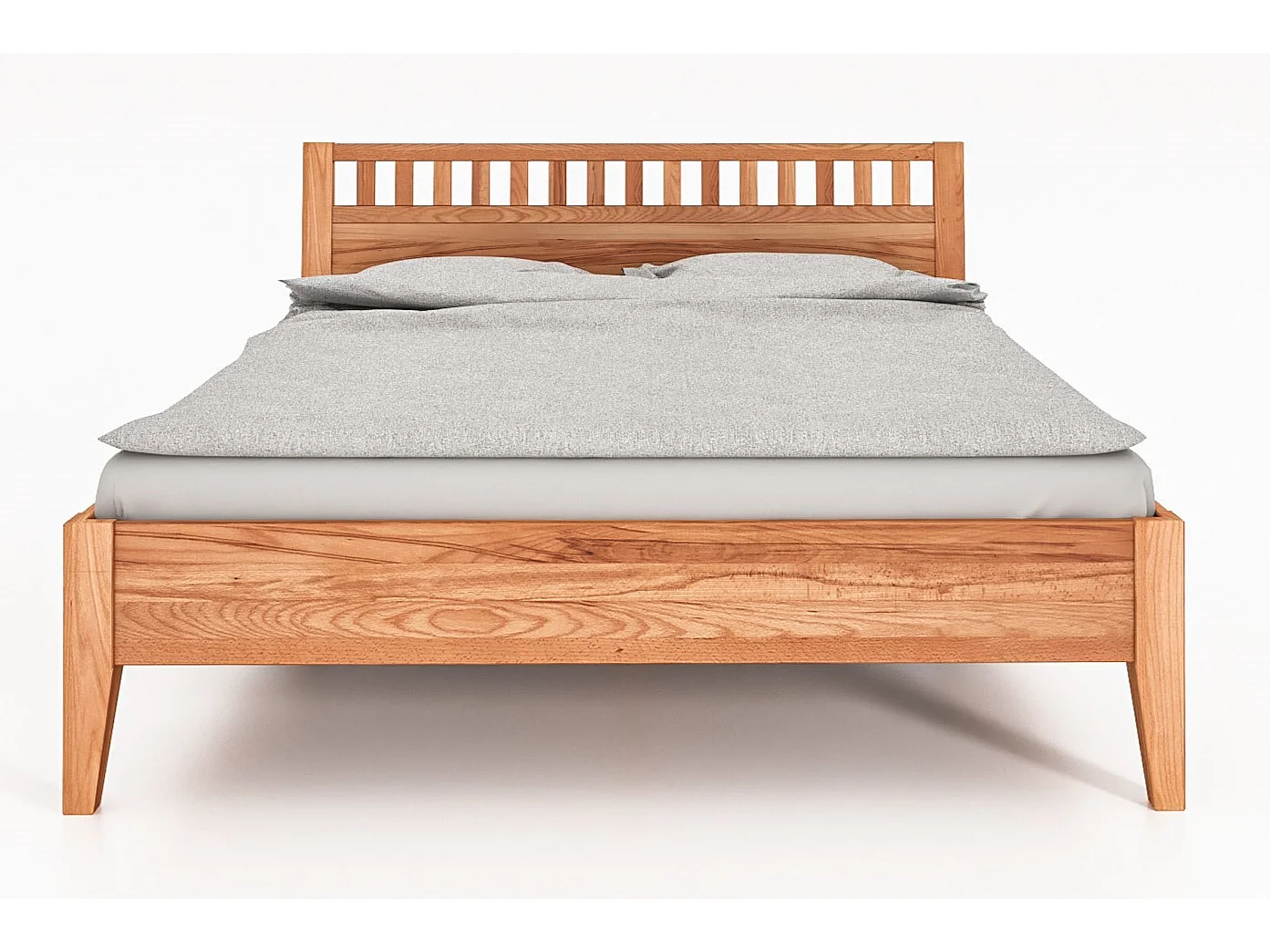 ODYS 5 - Lit 200x200 cm en cœur de hêtre huilé naturel