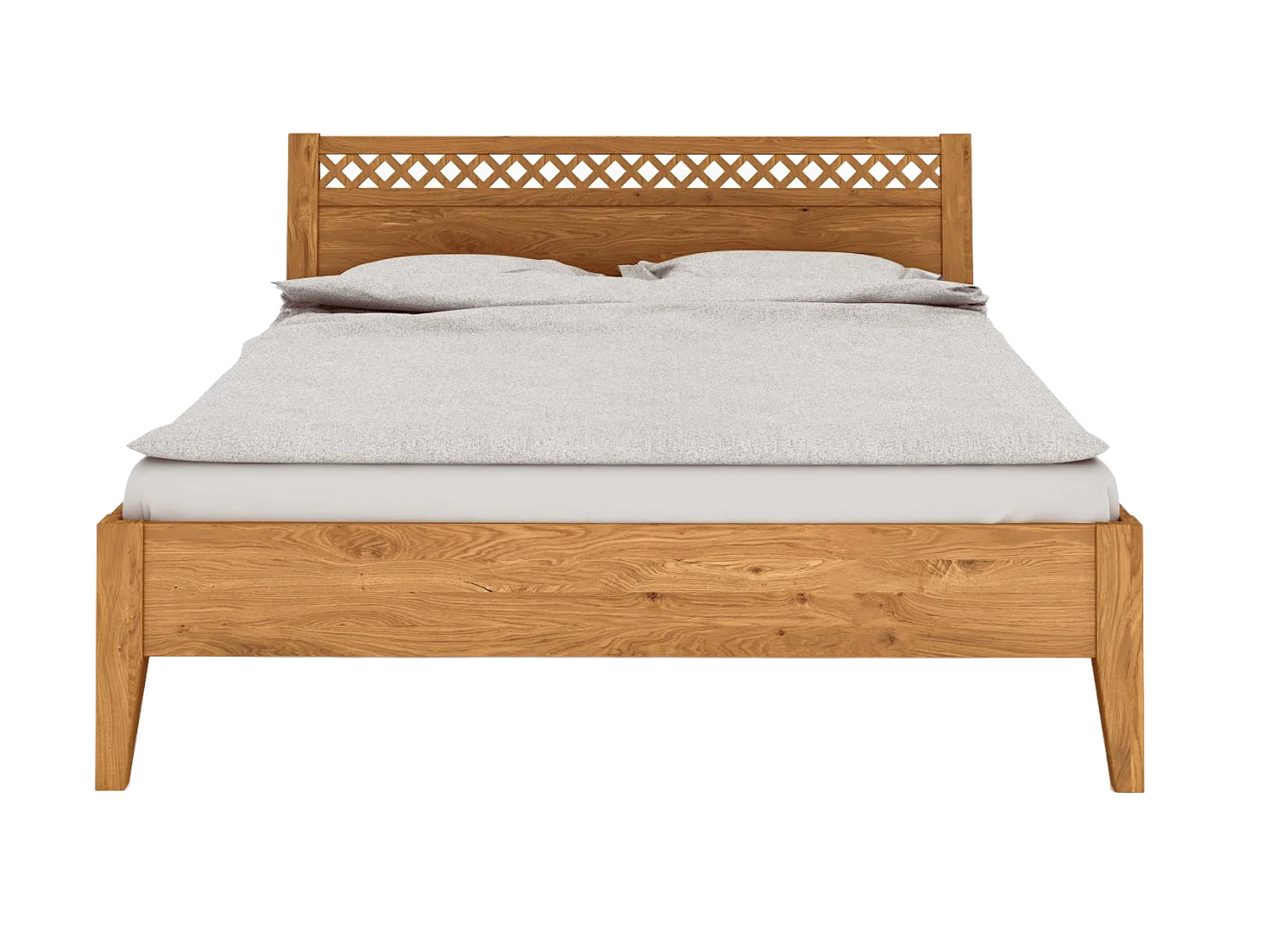 ELIAS 3 - Letto in legno massello 80 x 200 cm in rovere selvatico oliato
