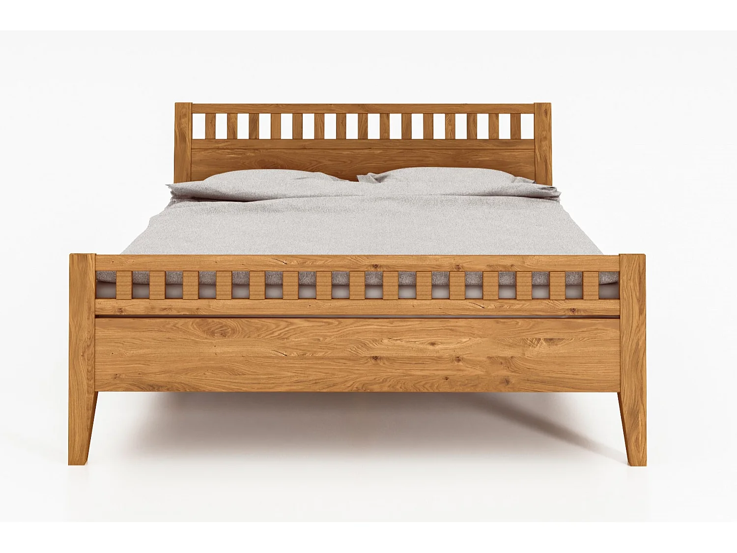 ODYS 6 - Bett 90x200 cm  aus Wildeiche naturgeölt