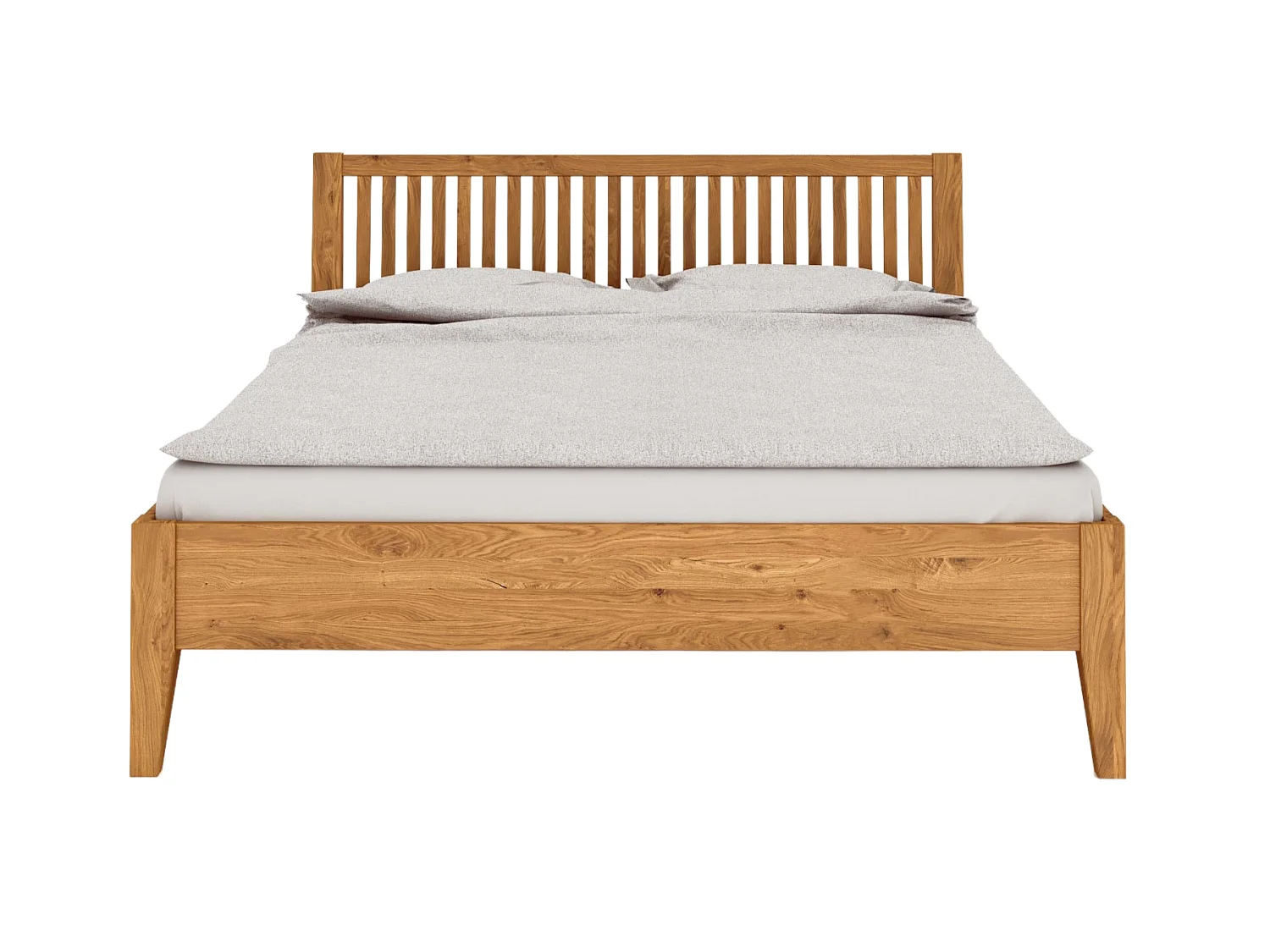 ELIAS 1 - Letto in legno massello 180 x 200 cm in rovere selvatico oliato