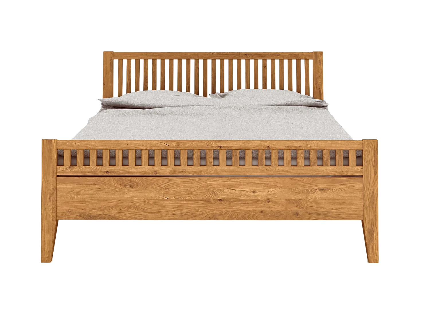 ODYS 2 - Bett 80x200 cm  aus Wildeiche naturgeölt