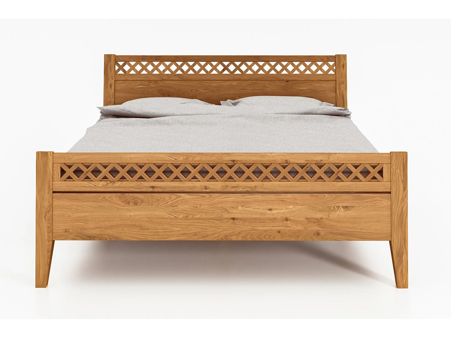 ODYS 4 - Bett 140x200 cm  aus Wildeiche naturgeölt