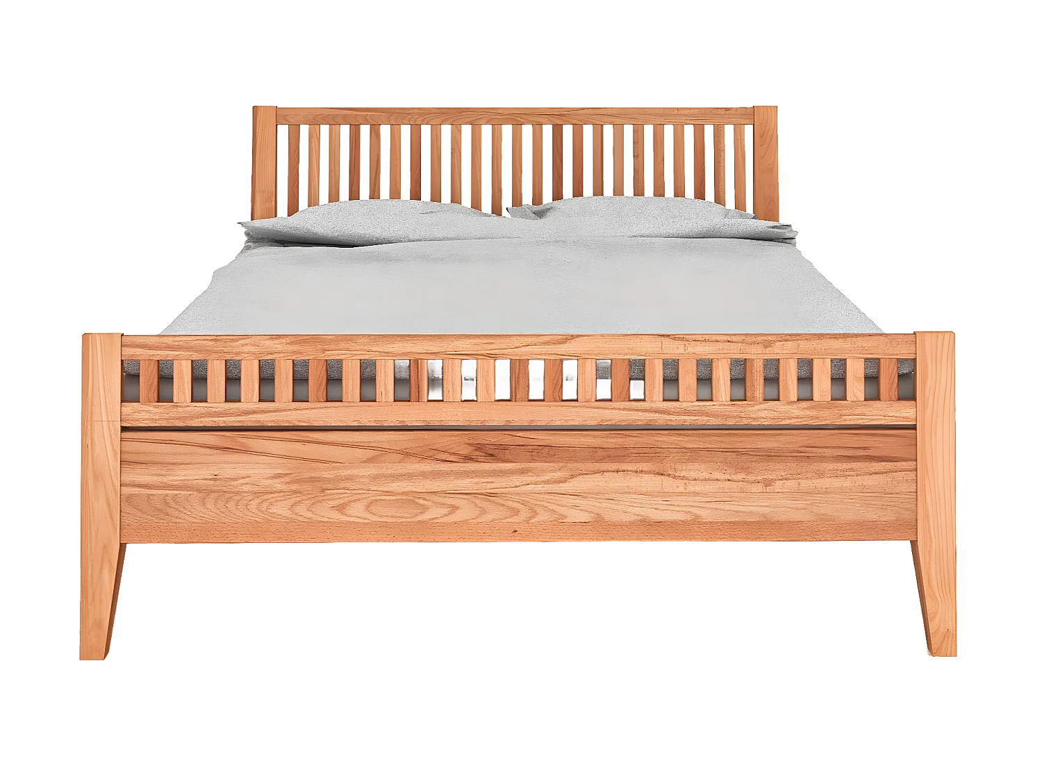 ODYS 2 - Lit 120x200 cm en cœur de hêtre huilé naturel