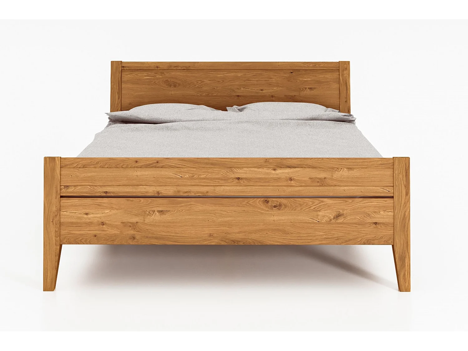 ODYS 8 - Bett 80x200 cm  aus Wildeiche naturgeölt