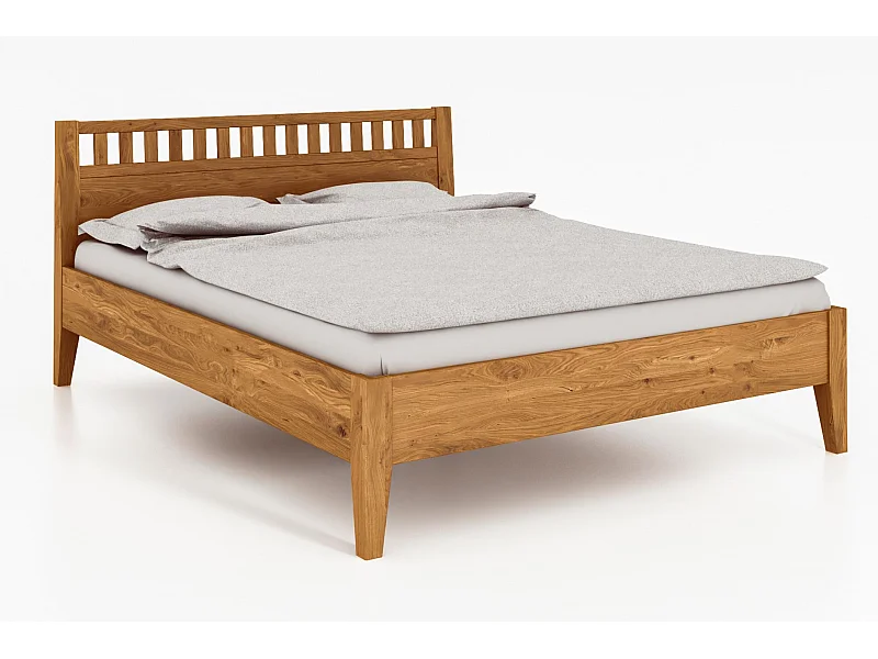 ODYS 5 - Bett 80x200 cm  aus Wildeiche naturgeölt