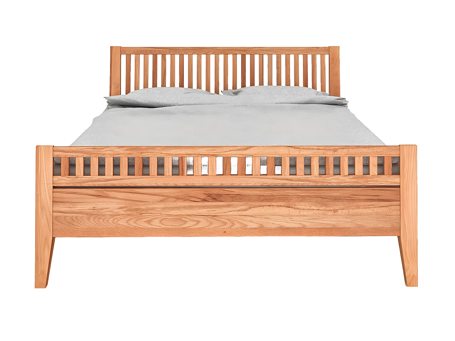 ODYS 2 - Lit 90x200 cm en cœur de hêtre huilé naturel