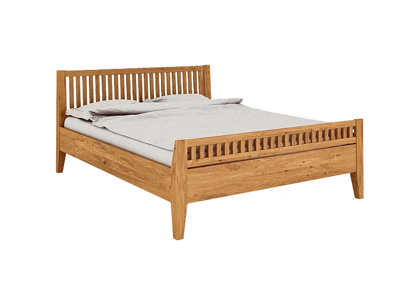 ODYS 2 - Bett 180x200 cm  aus Wildeiche naturgeölt