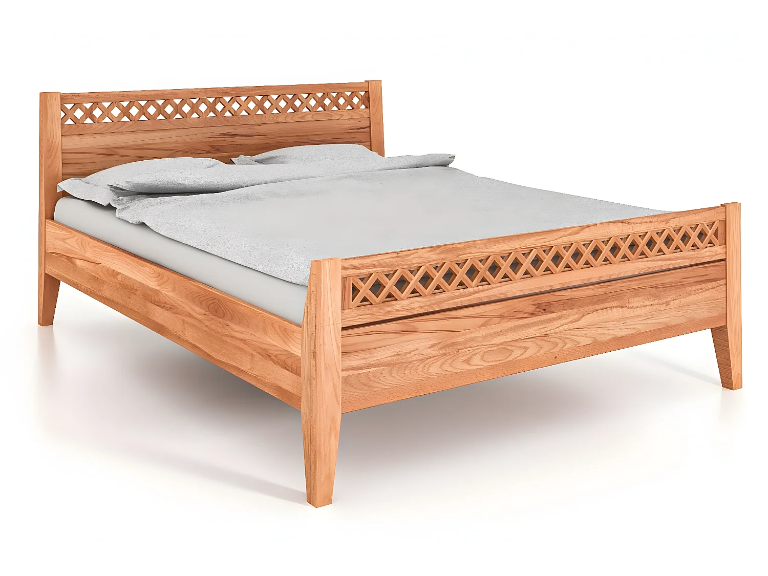 ODYS 4 - Bett 160x200 cm  aus Kernbuche naturgeölt