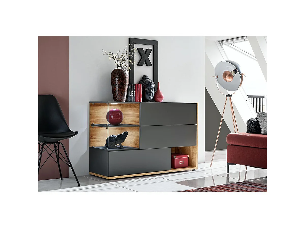 Komoda SILK 120 antracyt