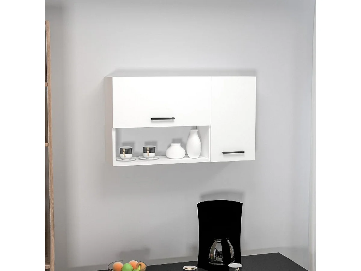 Szafka Kuchenna Emma, Biały, 90x23,8x52 cm, EPIKASA