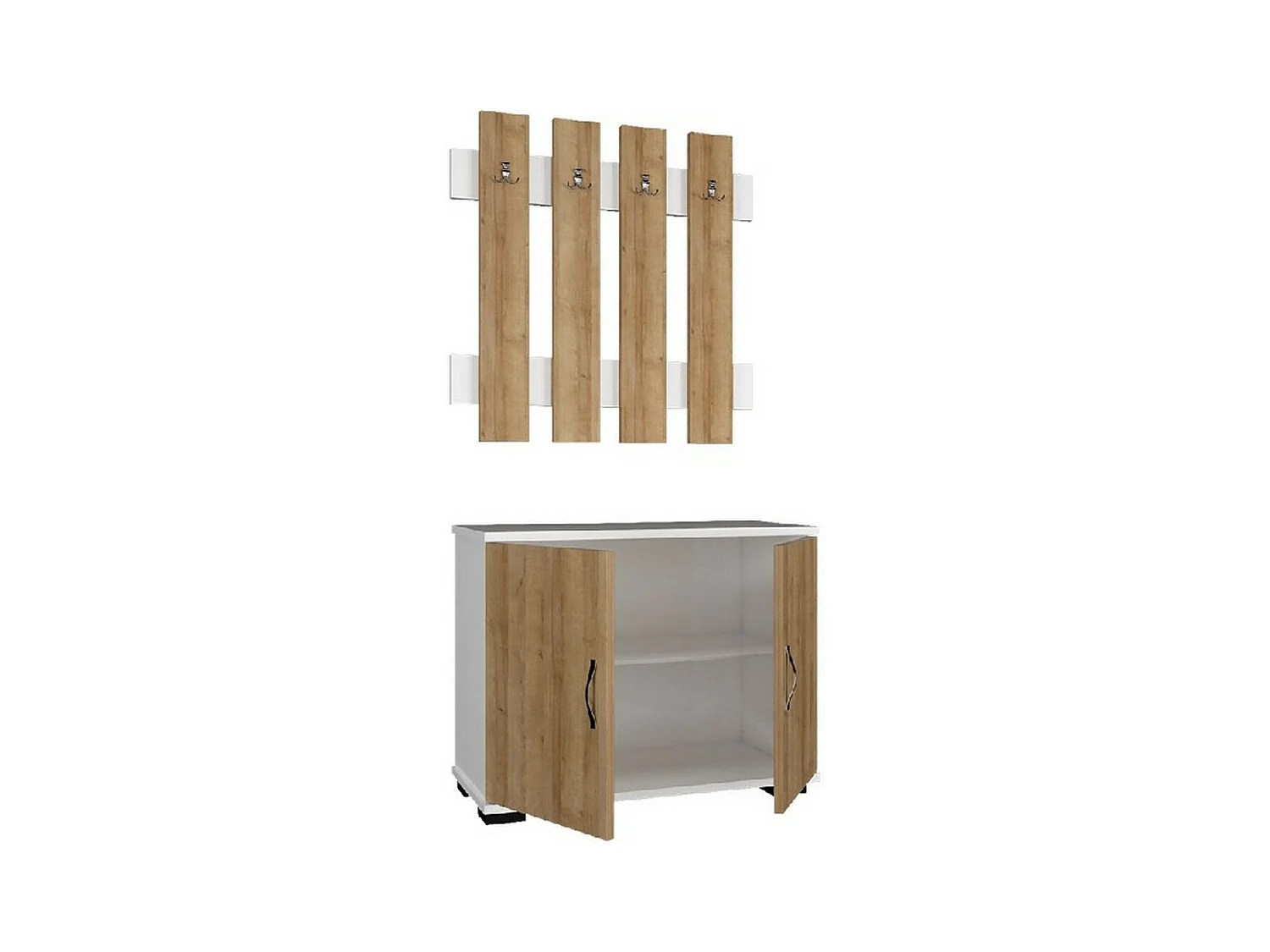 Mueble de Entrada Morena, Roble, 72x35x129 cm, EPIKASA