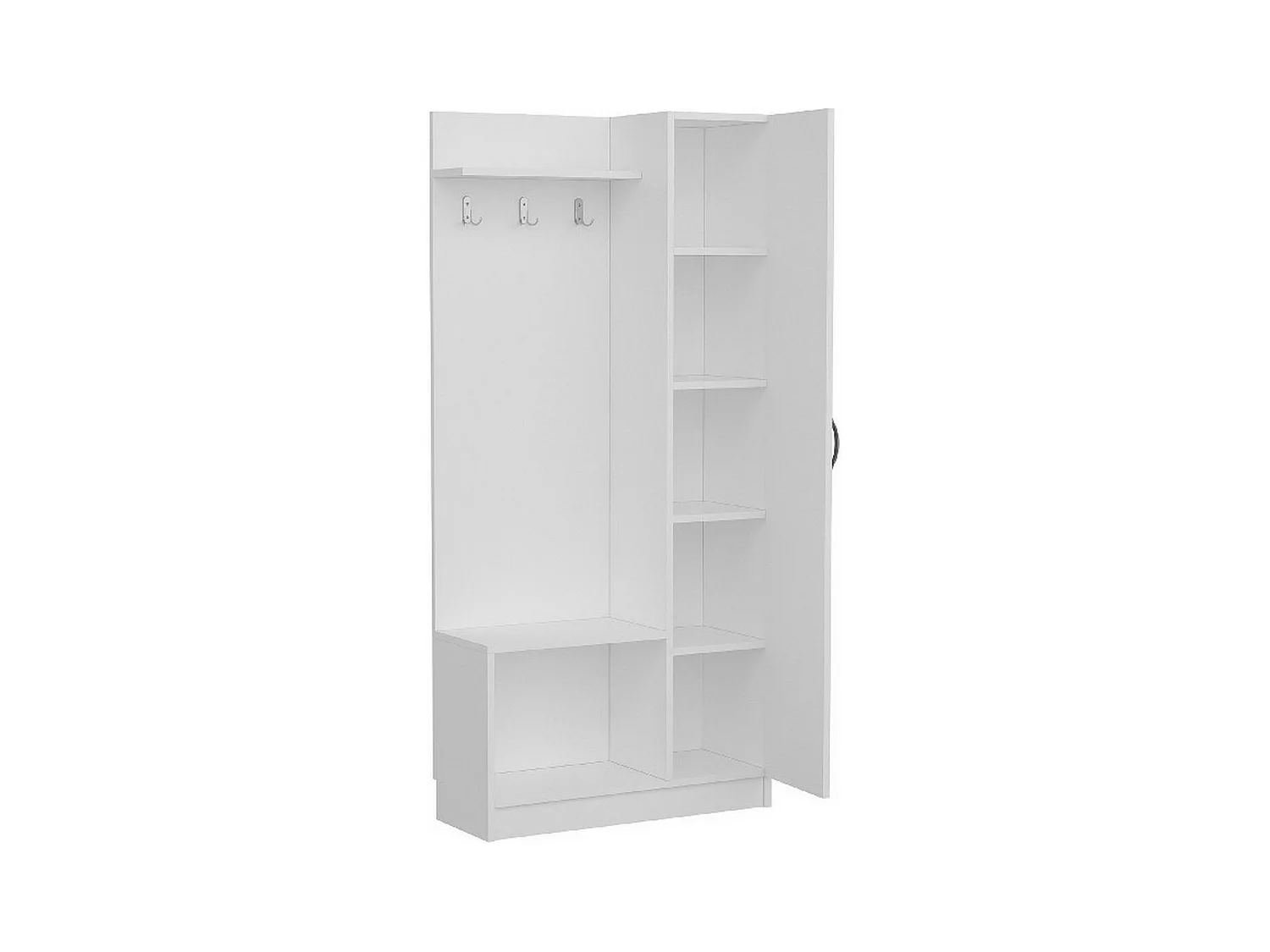 Armário de Entrada Mafalda, Branco, 80x32x173 cm, EPIKASA