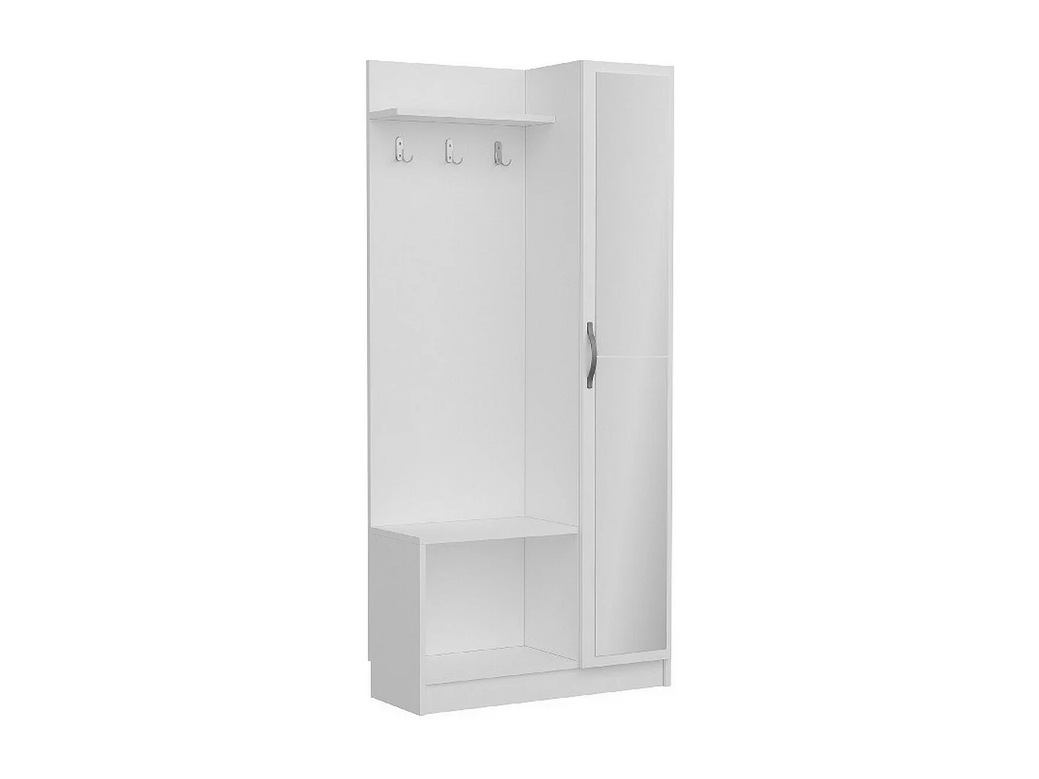 Armário de Entrada Mafalda, Branco, 80x32x173 cm, EPIKASA