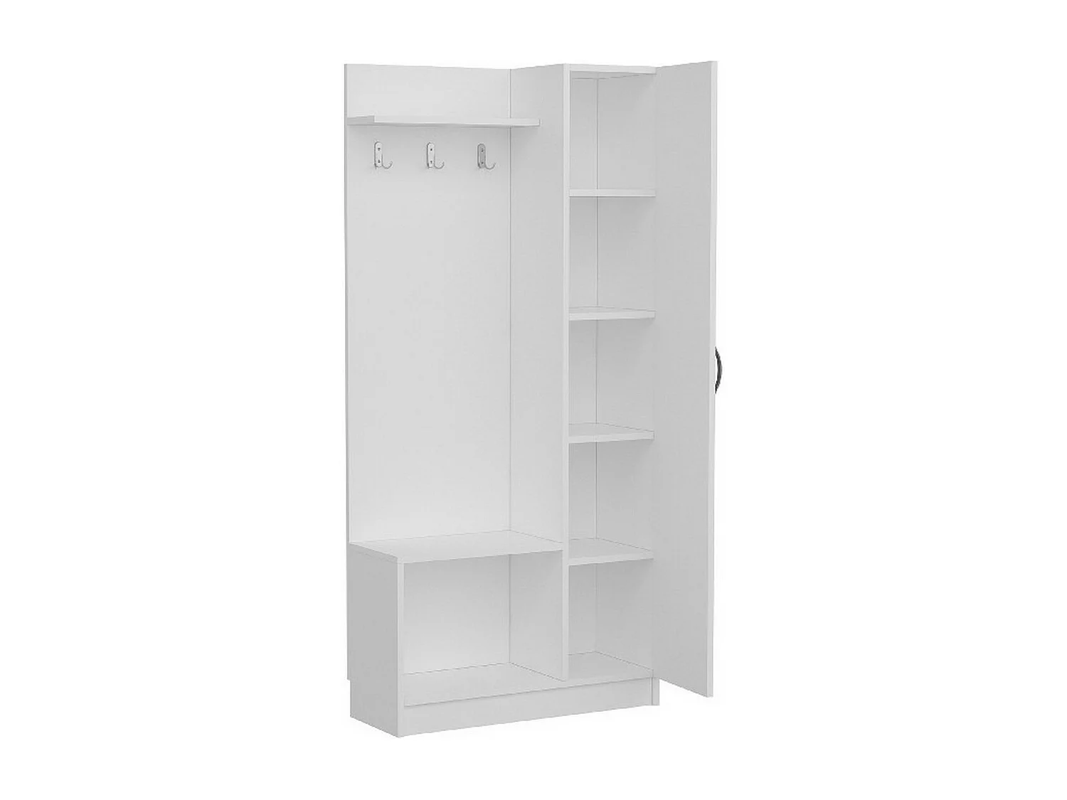 Armário de Entrada Mafalda, Branco, 80x32x173 cm, EPIKASA