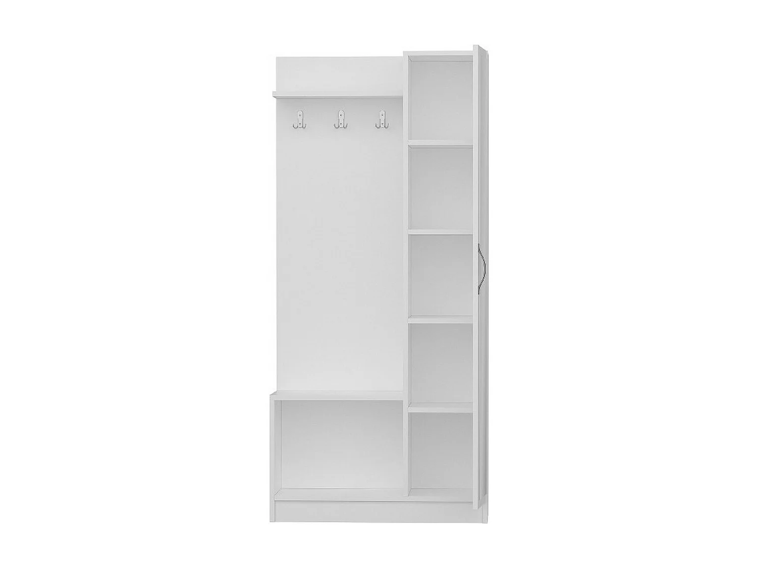 Armário de Entrada Mafalda, Branco, 80x32x173 cm, EPIKASA