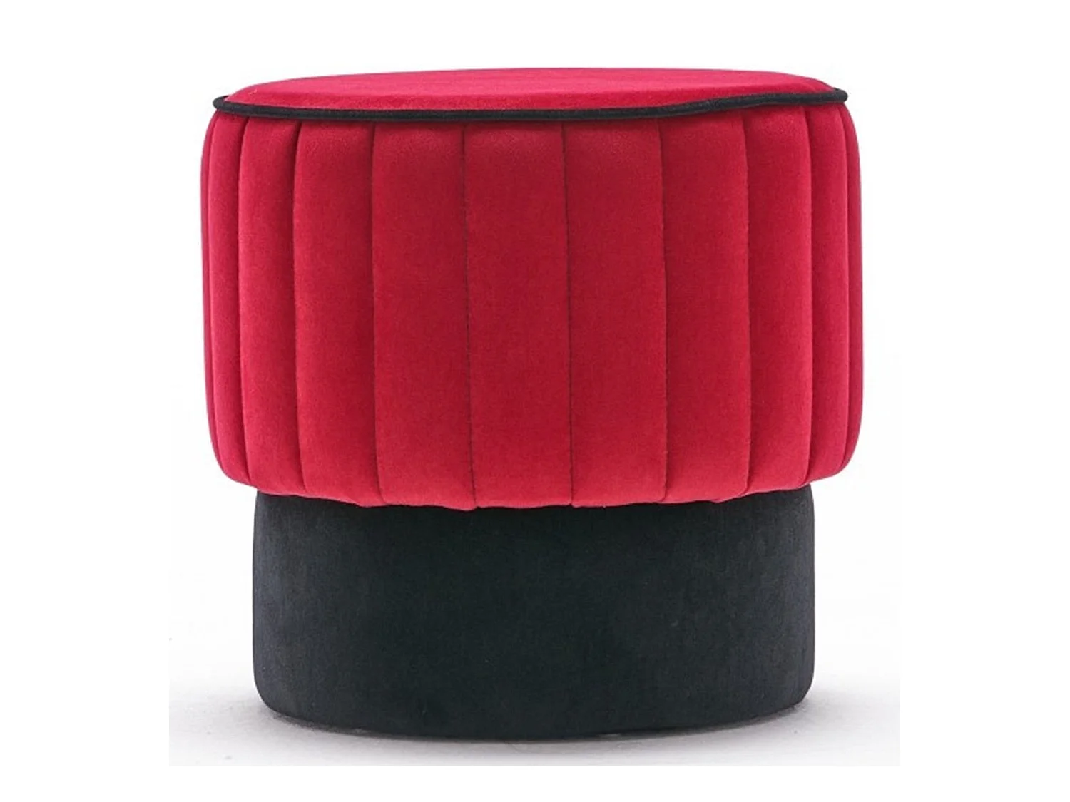 Puf Altadena 518, Rojo, 40cm, Diámetro: 40, Tapiz