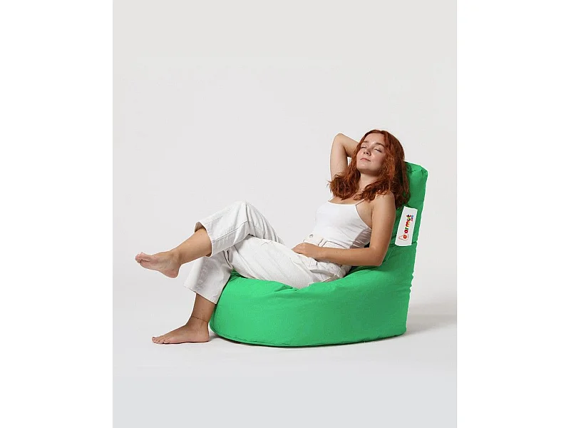 Pouf poire Arbone D70xH80cm Tissu Vert