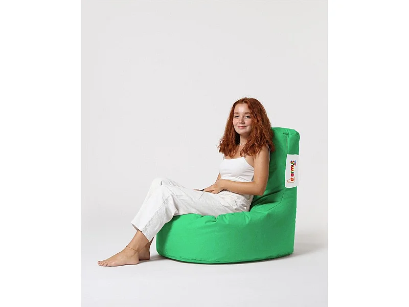 Pouf poire Arbone D70xH80cm Tissu Vert