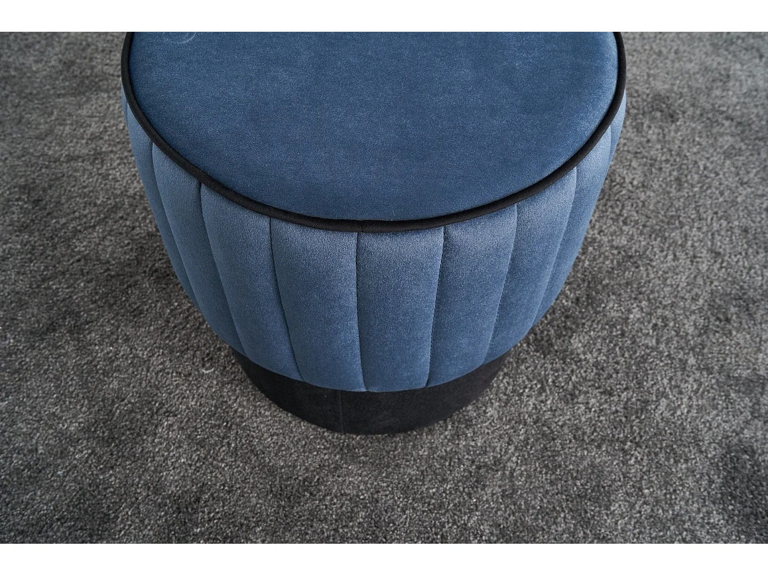 Puf Altadena 518, Azul, 40cm, Diámetro: 40, Tapiz