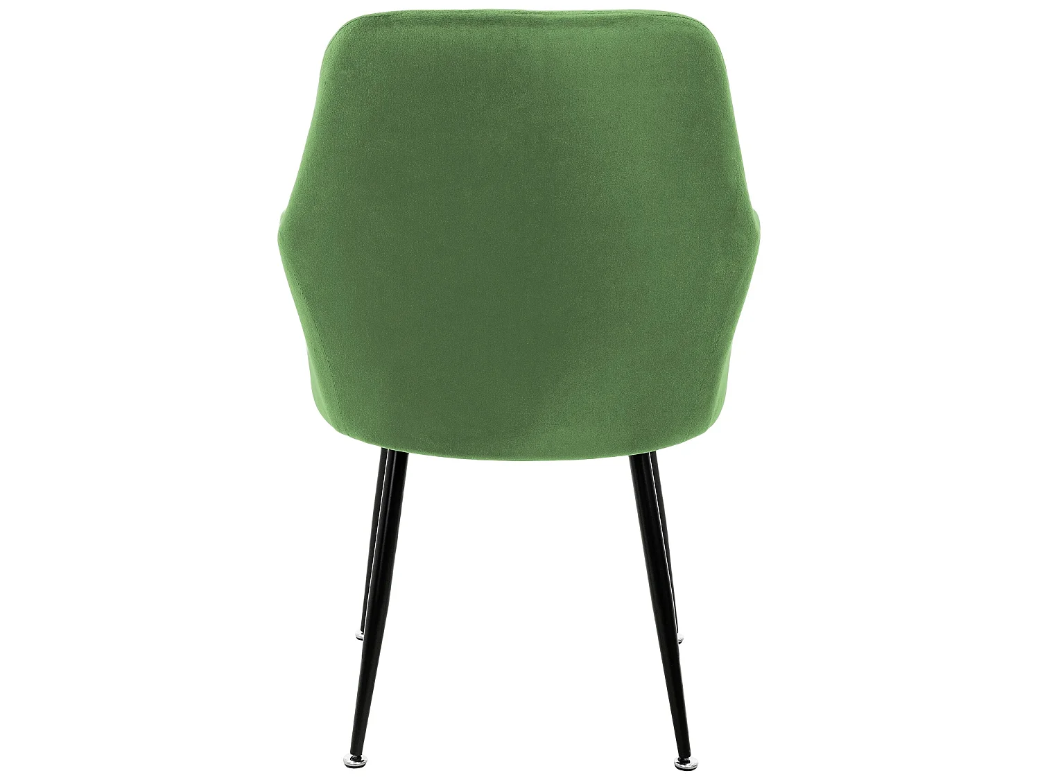Set 2x chaises de salle à manger rembourré velours vert fauteuils retro/moderne