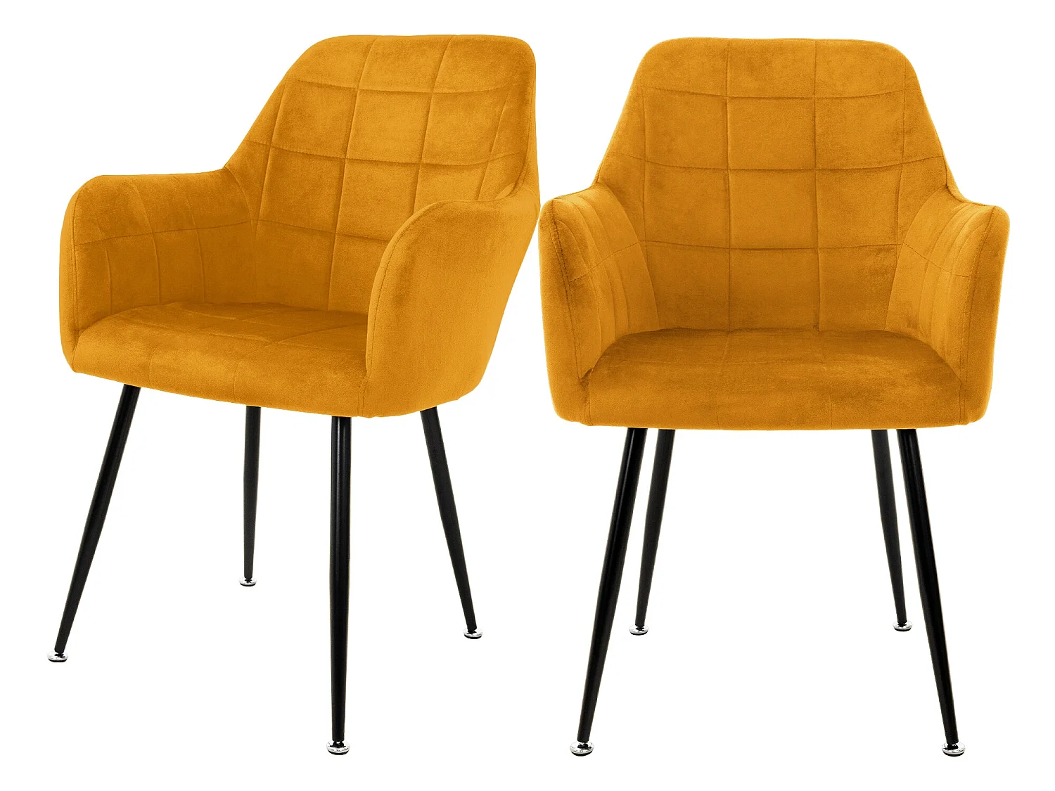 Set di 2 sedie, sedie sala da pranzo, sedie soggiorno, sedia imbottita, sedia cucina, velluto