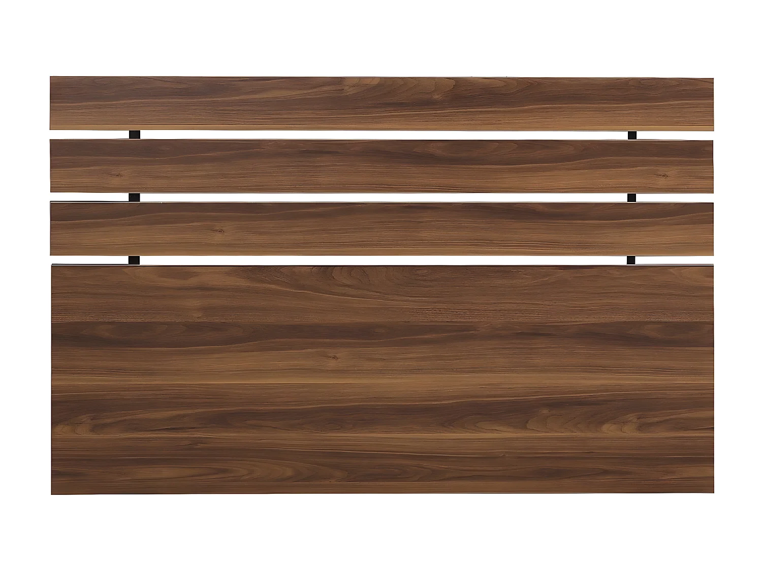 Tête de lit moderne style épuré Fustinga 140cm Noyer