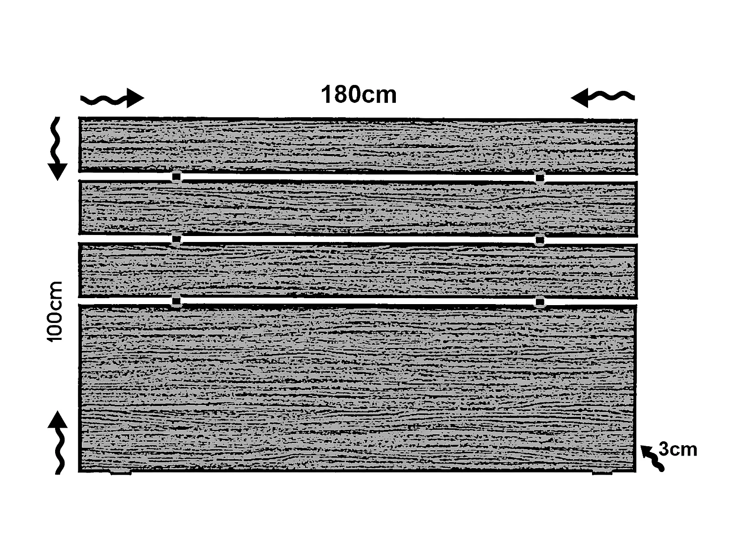 Tête de lit moderne style épuré Fustinga 180cm Blanc
