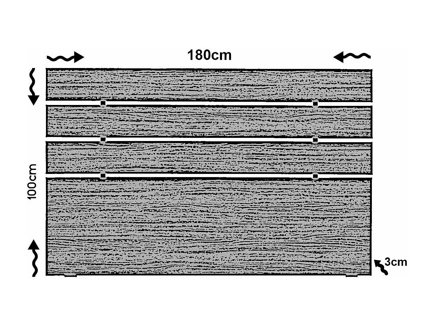 Tête de lit moderne style épuré Fustinga 180cm Chêne clair