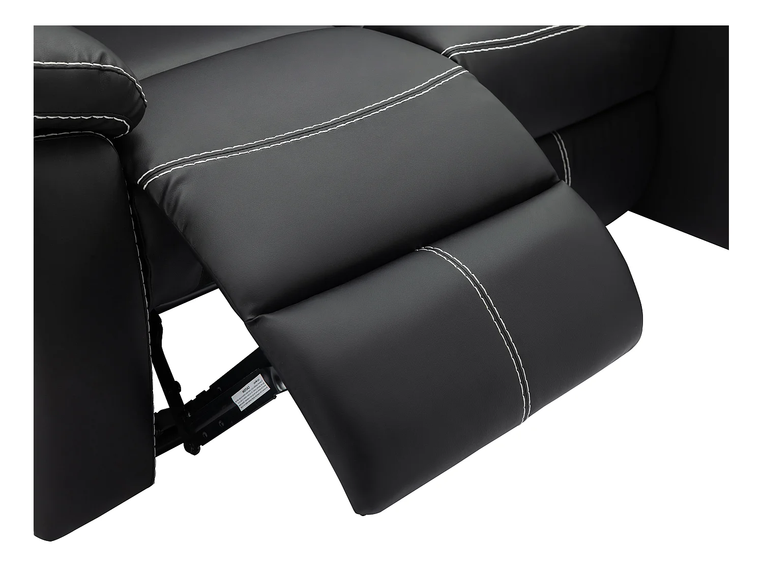 Eckrelaxsofa - Ecke rechts - Kunstleder - Schwarz - CANBY