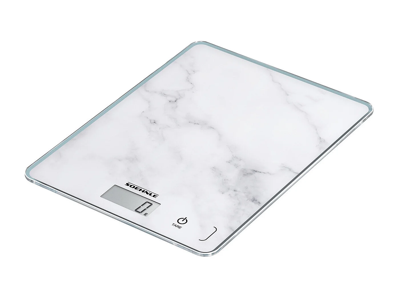 Bilancia Soehnle Page Compact 300 Elettrica Pesa Alimenti Superficie Piana Rettangolo Color Marmo