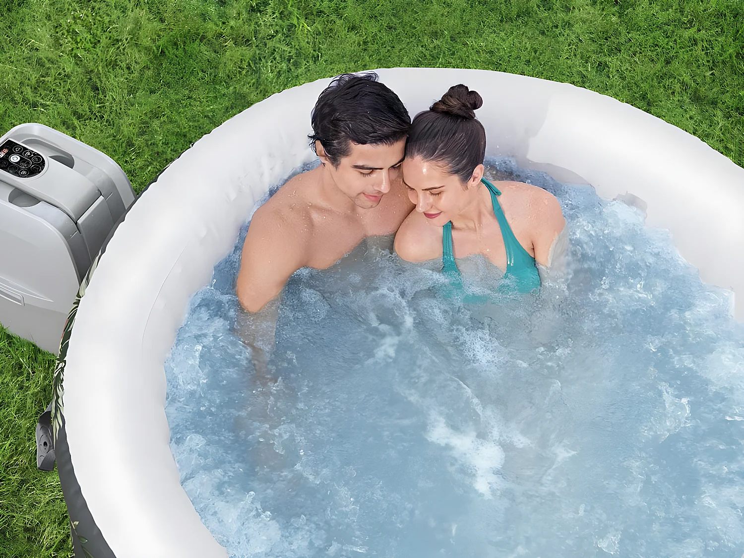 Spa gonflable Lay-Z-Spa Aruba rond Airjet 2/3 places - Bestway