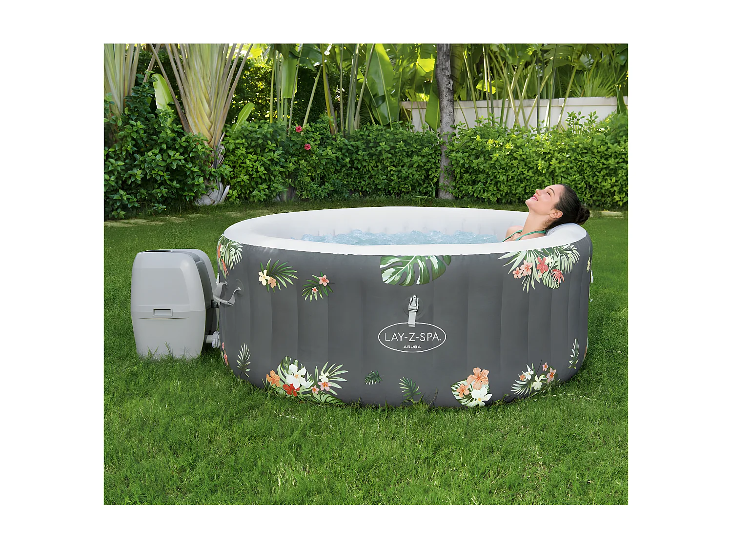 Spa gonflable Lay-Z-Spa Aruba rond Airjet 2/3 places - Bestway