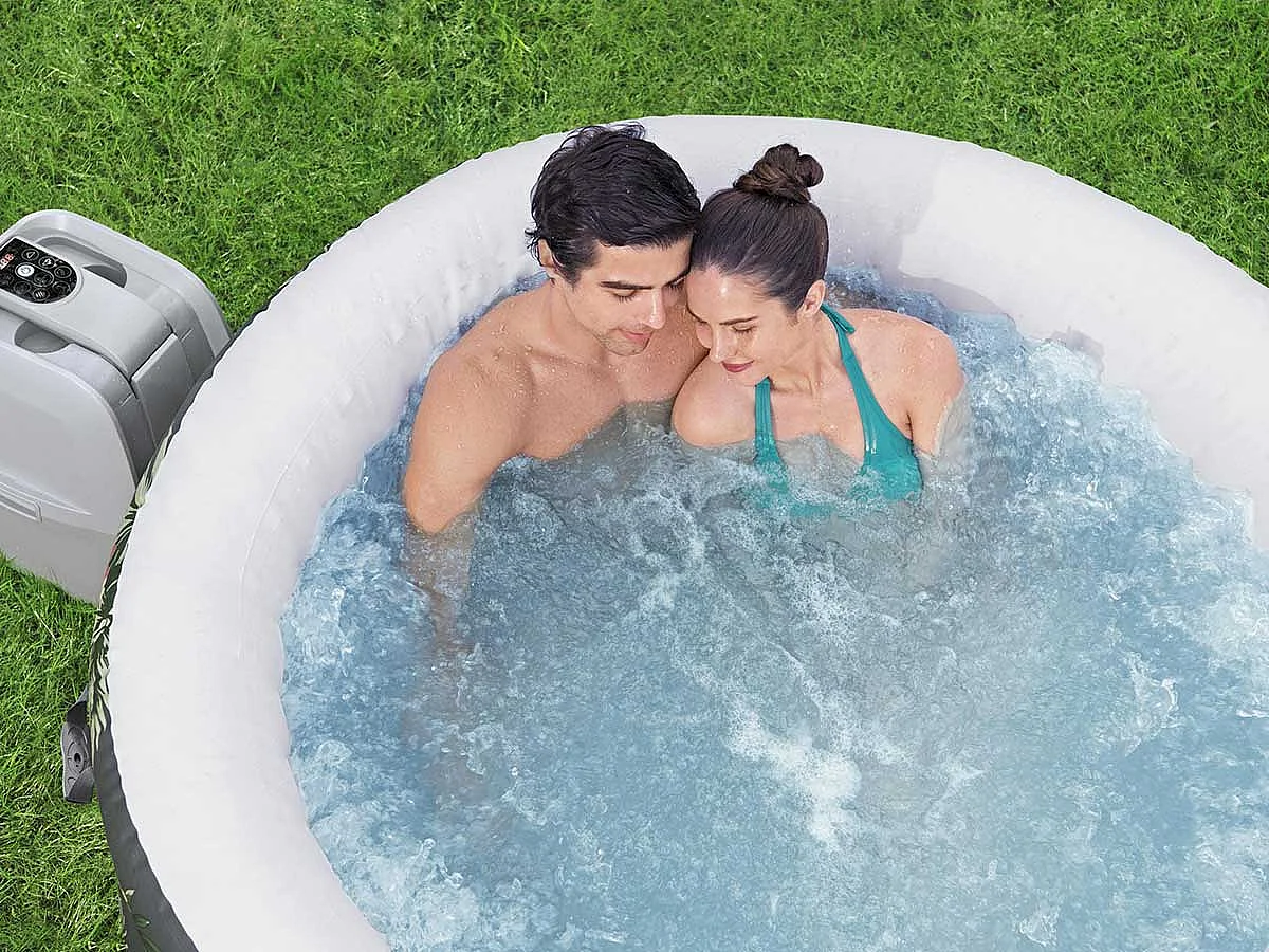 Spa Hinchable Bestway Lay-Z-Spa Aruba 170x66cm para 3 Personas con Airjet y Cobertor