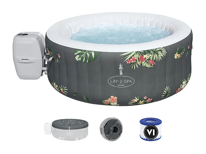 Spa gonflable Lay-Z-Spa Aruba rond Airjet 2/3 places - Bestway