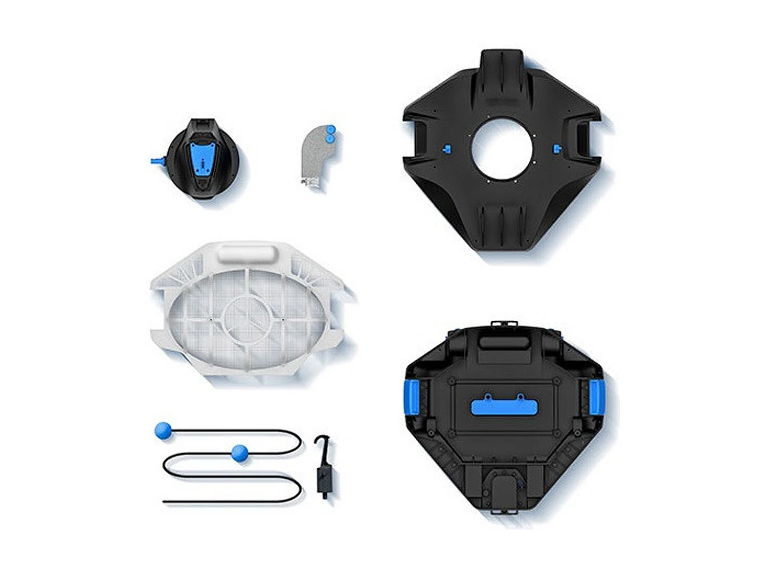 Limpiafondos Automático Robot para Piscinas con Batería 90 min Kokido Delta 200 RX Con Rodillo Incluido sin Cables