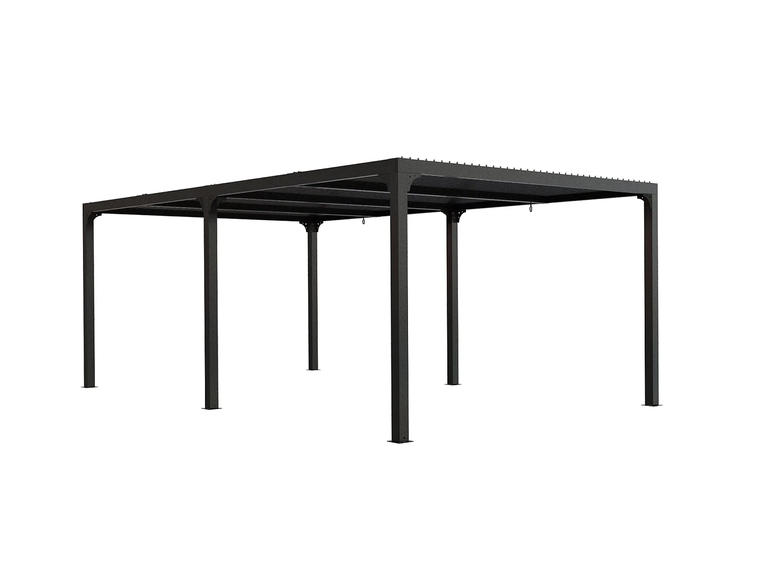 Habrita Pergola bioclimatique 21.52m² gris anthracite - per3660bi