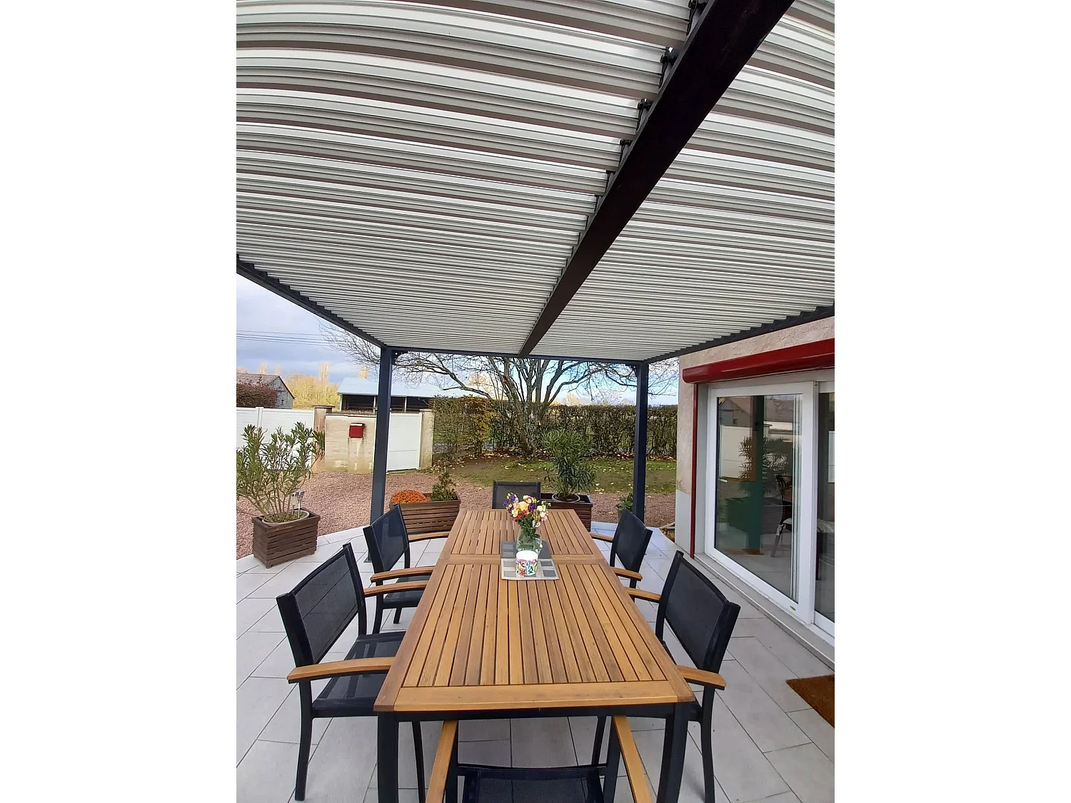 Habrita Pergola bioclimatique xxl 21.52m² gris anthracite - per3660biw