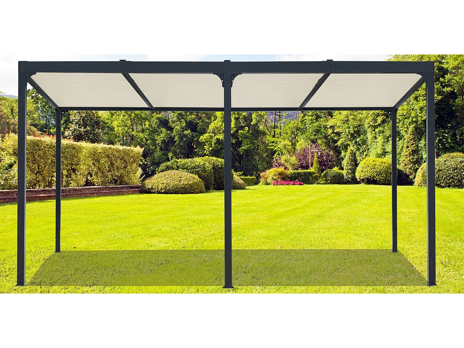 Habrita Pergola bioclimatique xxl 21.52m² gris anthracite - per3660biw